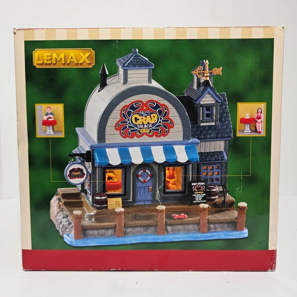 Lemax Plymouth Village The Crab Shack Lighted Building 05630 Seafood Restaurant